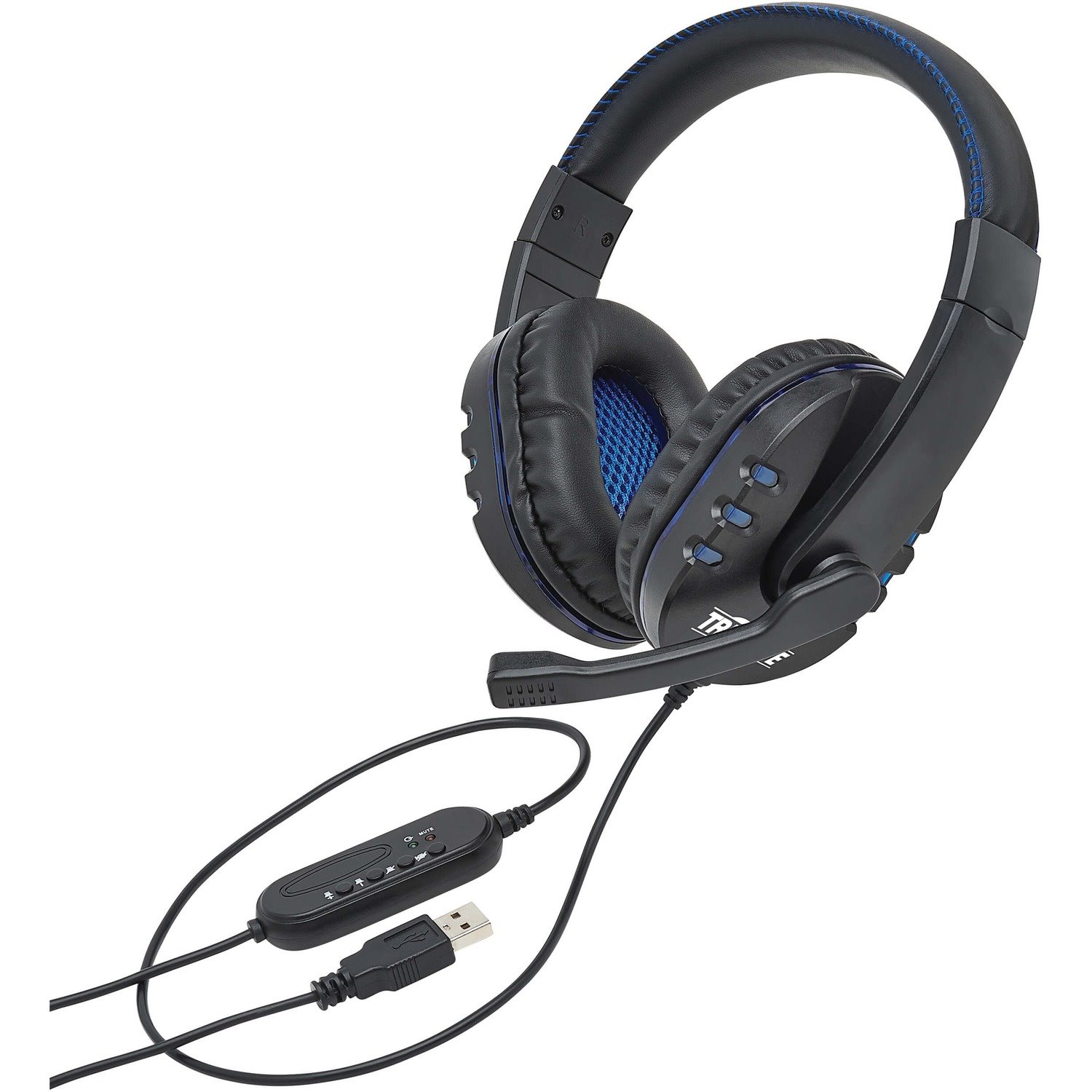 Eaton Tripp Lite Series USB Gaming Headset with Built-In Microphone, Audio Control and LEDs