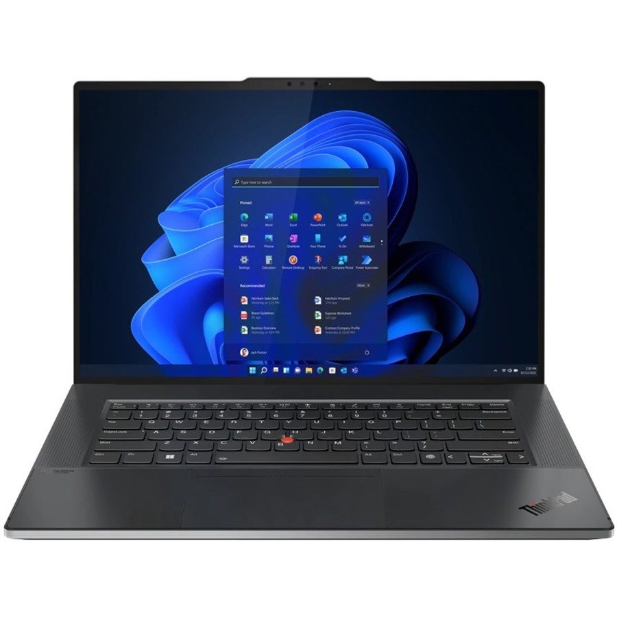 Lenovo ThinkPad Z16 Gen 1 21D4001UUS 16" Notebook - WUXGA - AMD Ryzen 5 PRO 6650H - 16 GB - 256 GB SSD - English Keyboard - Arctic Gray, Black