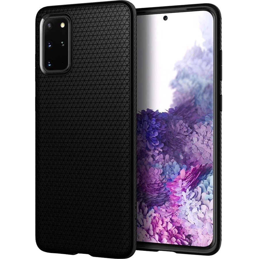 Spigen Liquid Air Case for Samsung Galaxy S20+ Smartphone - Matte Black - OEM