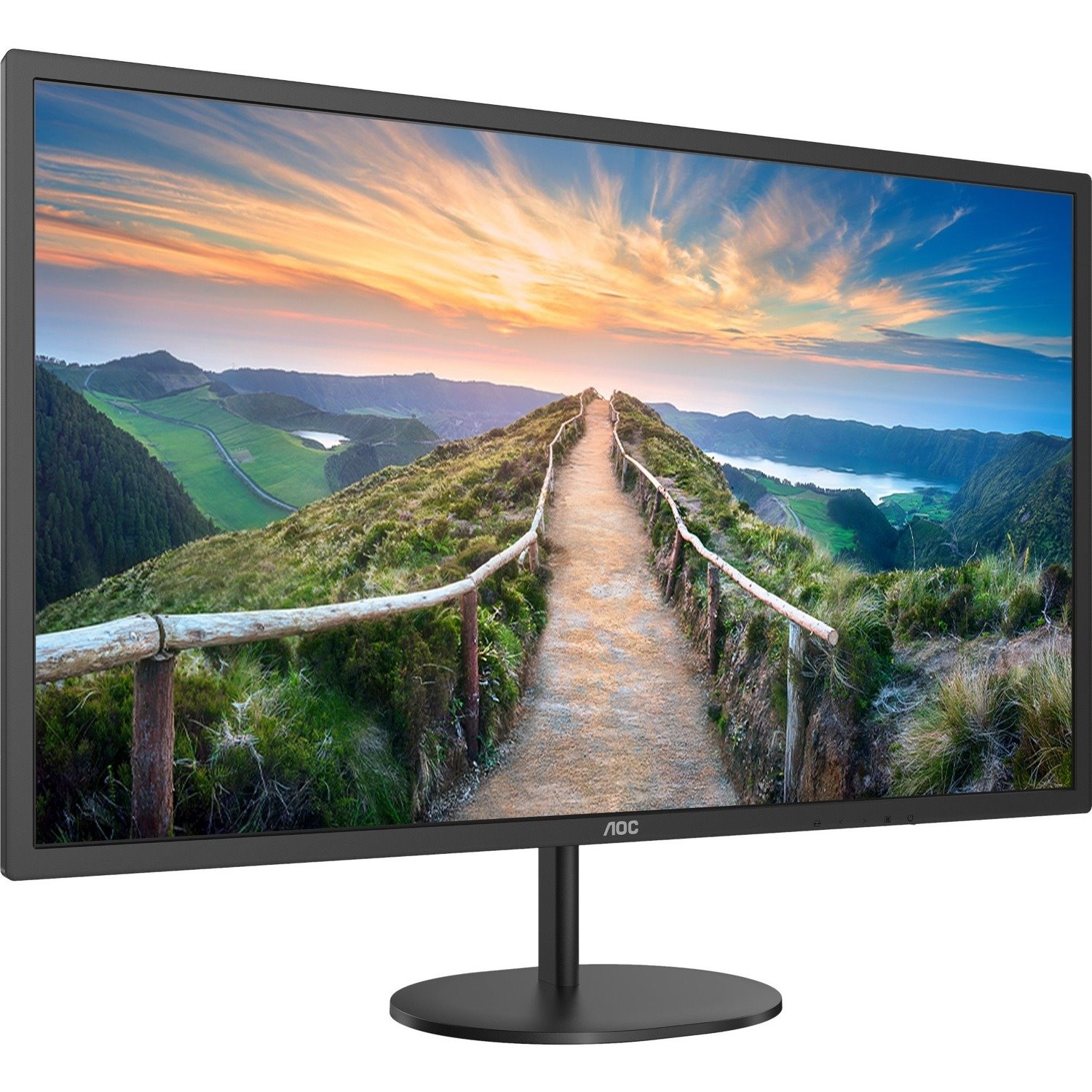 AOC Q32V4 32" Class WQHD LCD Monitor - 16:9 - Textured Black