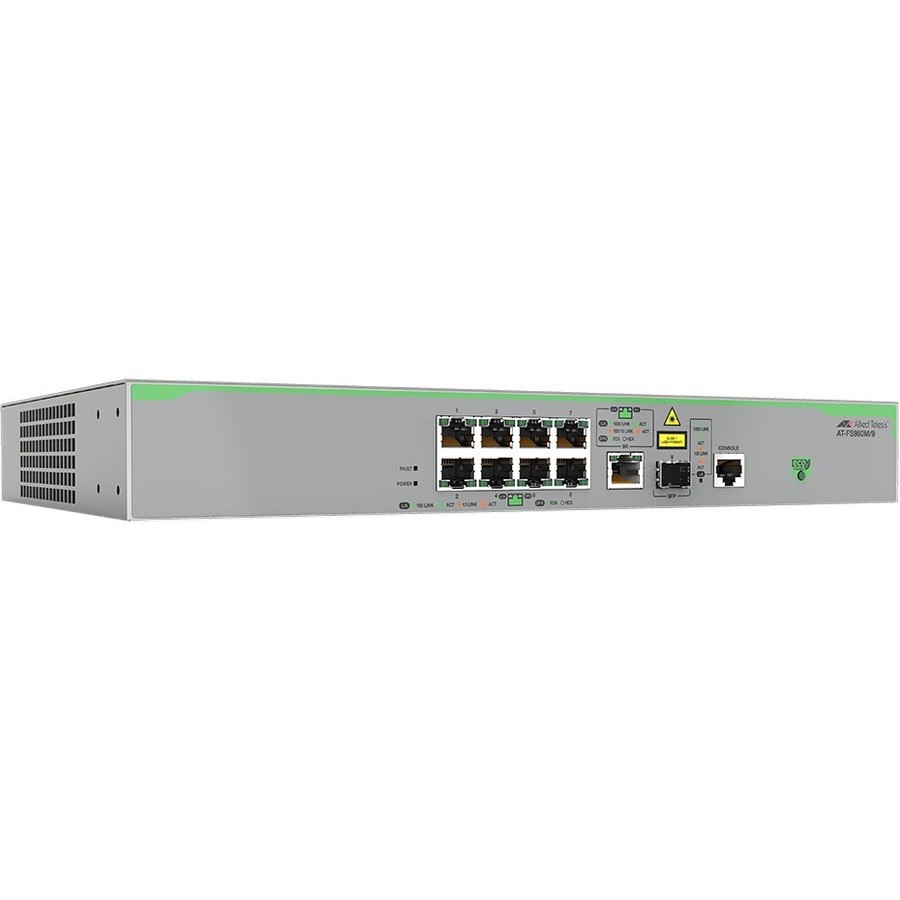 Allied Telesis CentreCOM FS980M FS980M/9 9 Ports Manageable Layer 3 Switch - Gigabit Ethernet - 1000Base-X