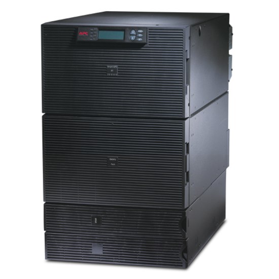 APC Smart-UPS RT 20kVA, 208V, LCD, rackmount, 16U, 2x L5-20R & 4x L6-20R & 2x L6-30R & 2x L14-30R NEMA outlets, w/transfo 208V to 120V