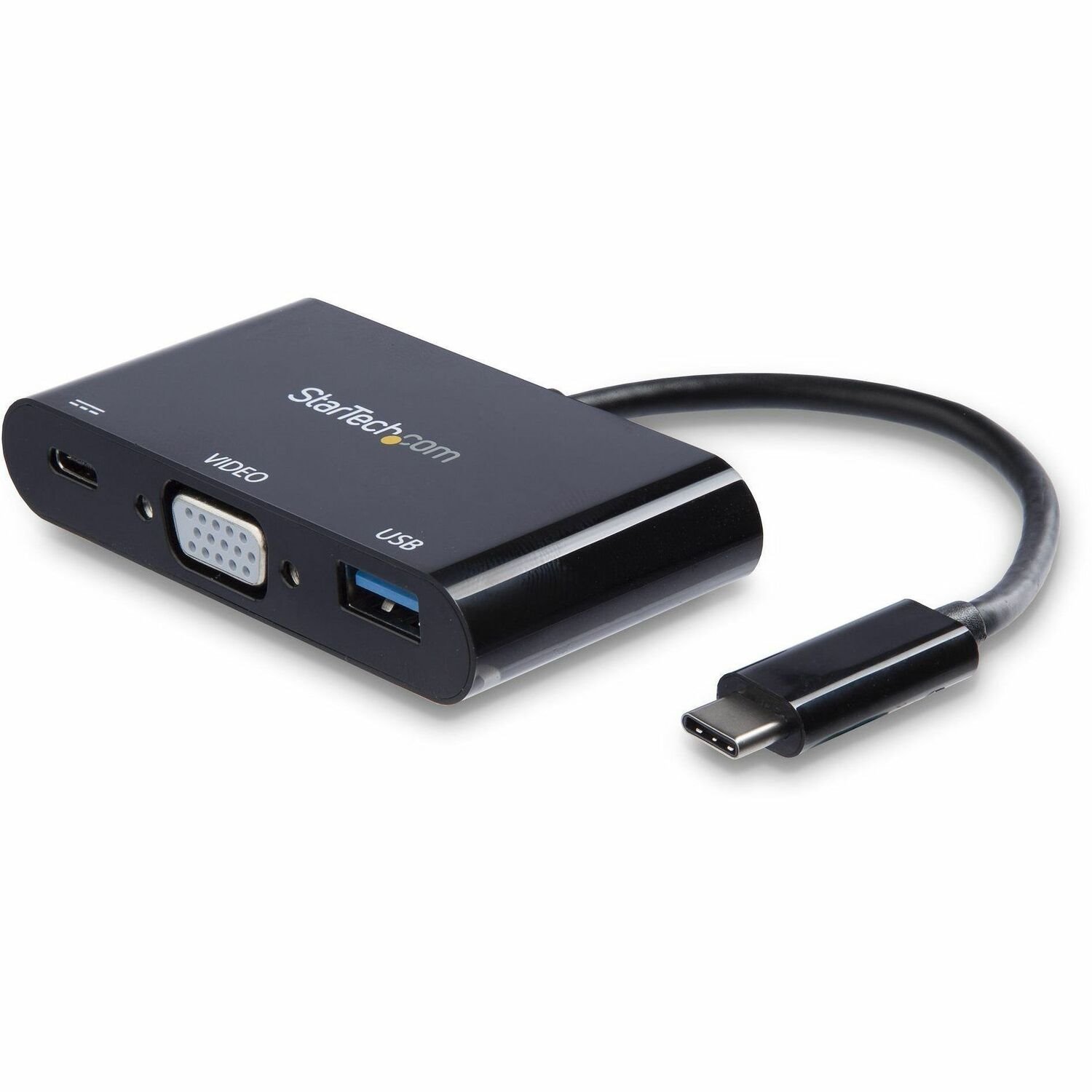 StarTech.com USB-C naar VGA multifunctionele adapter met Power Delivery en USB-A poort - USB Type-C naar VGA - USB C laptop reisadapter
