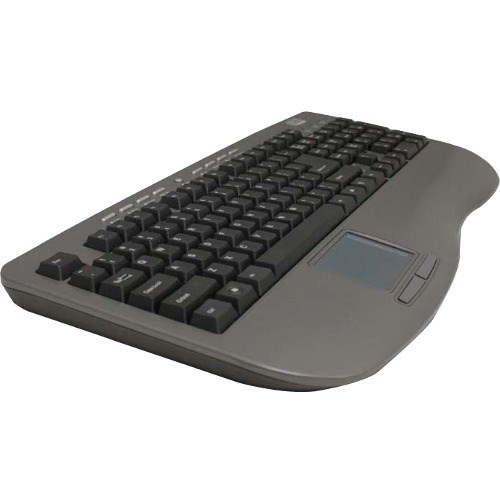 Adesso Win-Touch AKB-430UG Keyboard - Cable Connectivity - USB Interface - TouchPad - English (US) - Graphite