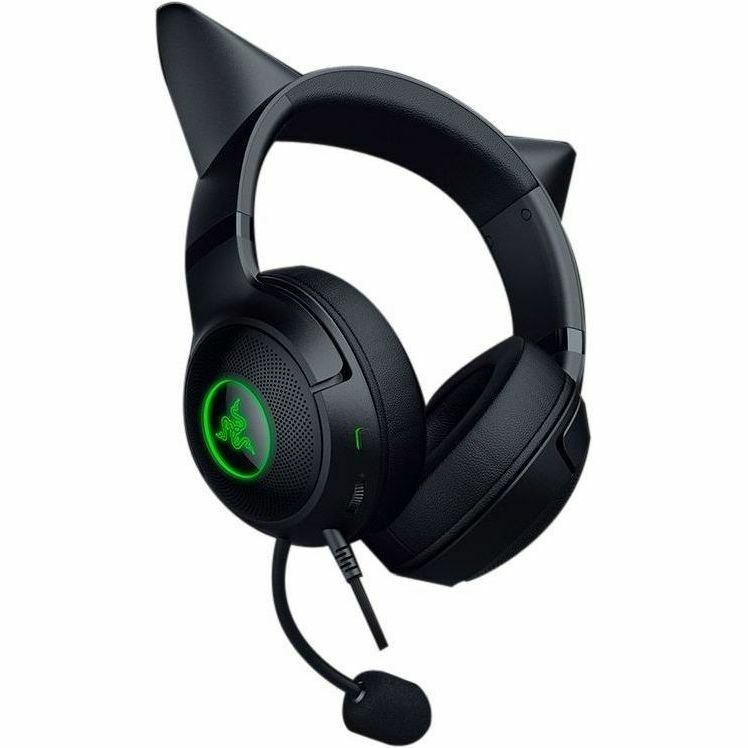 Razer Kraken Kitty V2-Black Wired RGB Headset with Kitty Ears