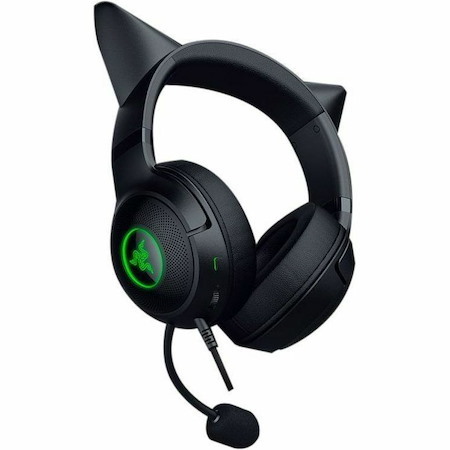 Razer Kraken Kitty V2-Black Wired RGB Headset with Kitty Ears