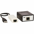 Eaton Tripp Lite Series 4-Port USB over Cat5/Cat6 Extender Kit with Power over Cable - USB 2.0, Up to 164.04 ft. (50M), Black, TAA