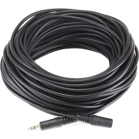 Monoprice 75ft 3.5mm Stereo Plug/Jack M/F Cable - Black