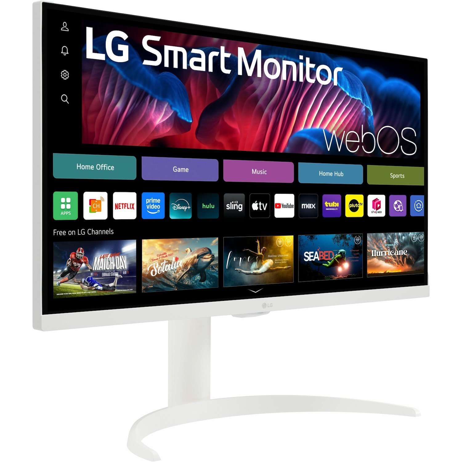 LG MyView 27SR75U-W 27" Class 4K UHD Smart LCD Monitor - 16:9 - White