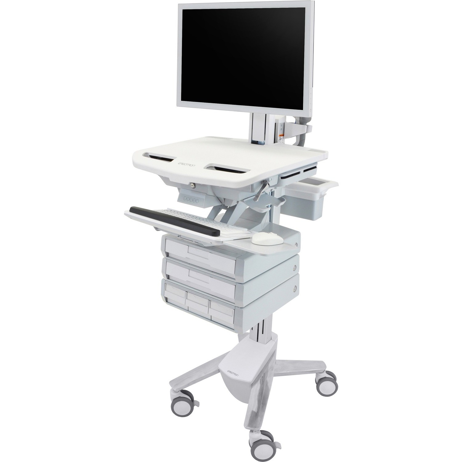 Ergotron StyleView Cart with HD Pivot, 5 Drawers (1x2+3)
