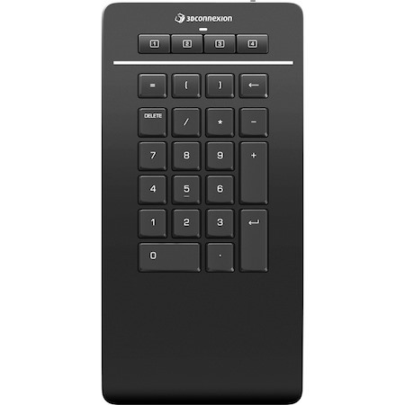 3Dconnexion Numpad Pro Keypad - Wireless Connectivity - USB Type C Interface
