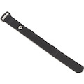 Black Box Hook and Loop Plus Cable Wrap - 1/2" x 9" , Black, 10-Pack