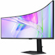 Samsung ViewFinity S9 S49C954UAN 49" Class Dual Quad HD (DQHD) Curved Screen Gaming LED Monitor - 32:9 - Black