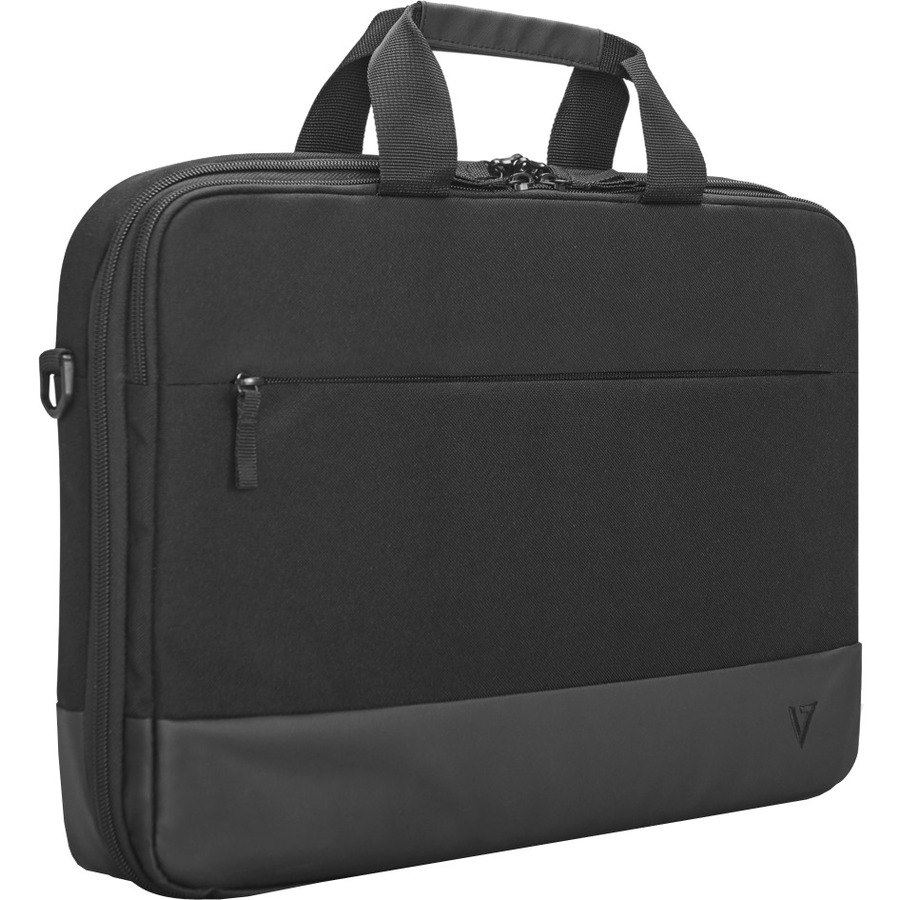 V7 Eco-Friendly CCP13-ECO-BLK Carrying Case (Briefcase) for 33 cm (13") to 33.8 cm (13.3") Notebook, Smartphone, Accessories, ID Card - Black
