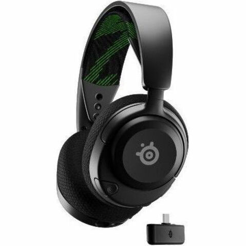 SteelSeries Arctis Nova 4X Wireless Over-the-ear Stereo Gaming Headset - Black, Green, Grey