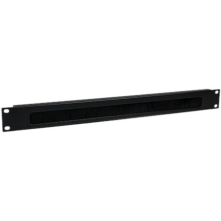 StarTech.com 1U High-density Brush Strip Cable Management Panel, Sturdy Steel Horizontal Data Centre Cable Organizer