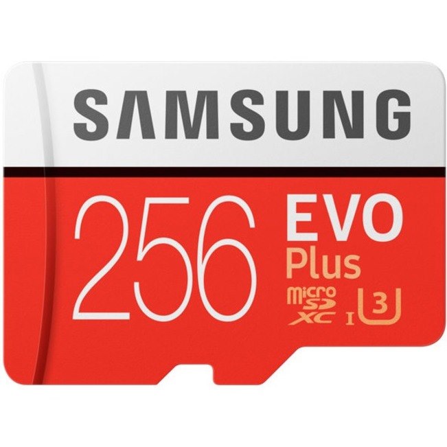 Samsung EVO Plus 256 GB Class 10/UHS-I (U3) microSDXC