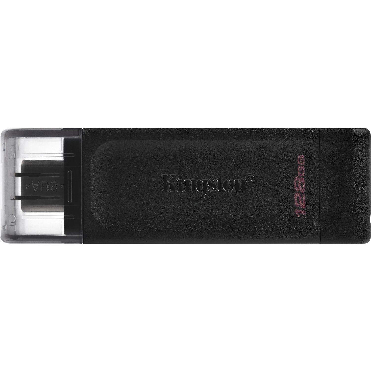 Kingston DataTraveler 70 DT70 128 GB USB 3.2 (Gen 1) Type C Flash Drive - Black