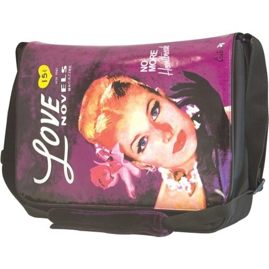 Mobile Edge 15.4" Maddie Powers Retro Messenger Bag, Purple