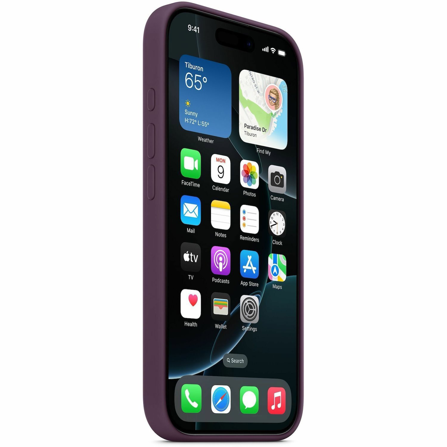 Apple Case for Apple iPhone 16 Pro Smartphone - Plum