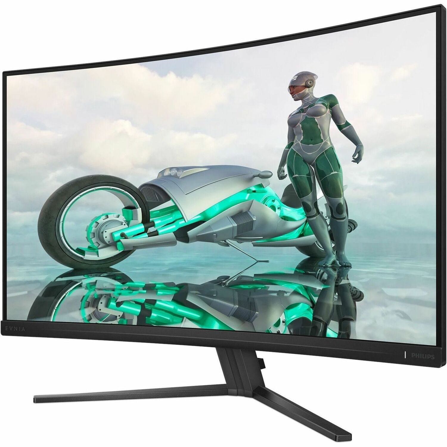 Evnia 32M2C3500L 32" Class WQHD Curved Screen Gaming LED Monitor - 16:9 - Textured Charcoal