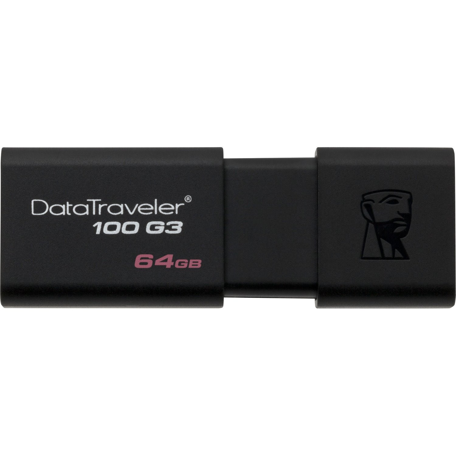 Kingston DataTraveler 100 G3 64 GB USB 3.0 Flash Drive - Black