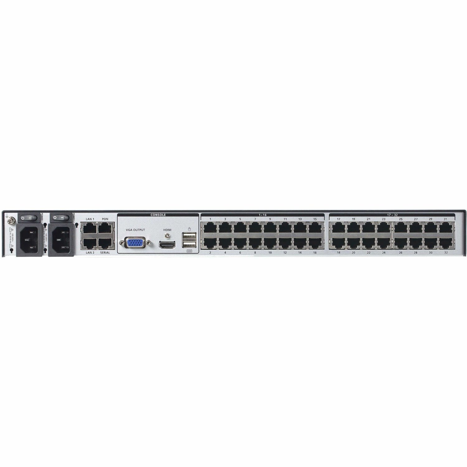 ATEN 1-Local/1-Remote Access 32-Port Multi-Interface Cat 5 KVM over IP Switch - TAA