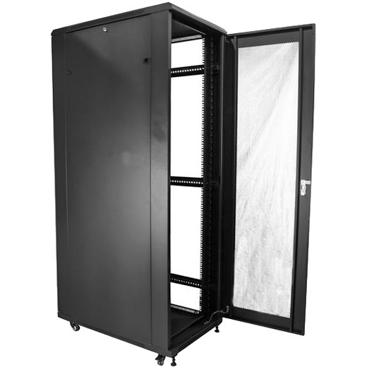 StarTech.com 4-Post 42U Server Rack Cabinet, 19" Data Rack Cabinet for Computer / IT Equipment mount, Rack Server Cabinet with Casters