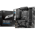 MSI Pro B760M-A WIFI DDR4 Gaming Desktop Motherboard - Intel B760 Chipset - Socket LGA-1700 - Micro ATX