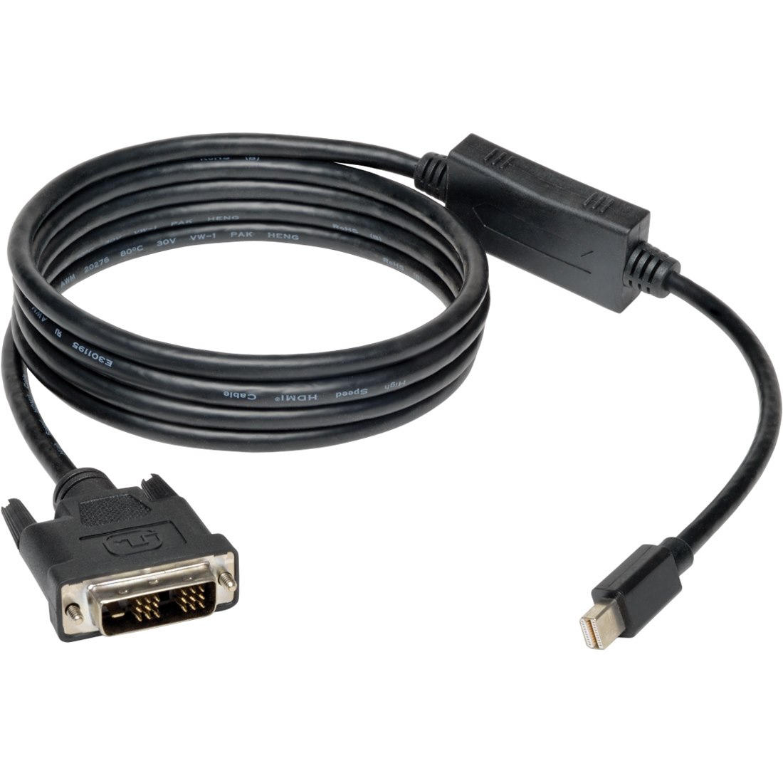 Eaton Tripp Lite Series Mini DisplayPort 1.2 to DVI Adapter Cable (M/M), 1080p, 6 ft. (1.8 m), TAA