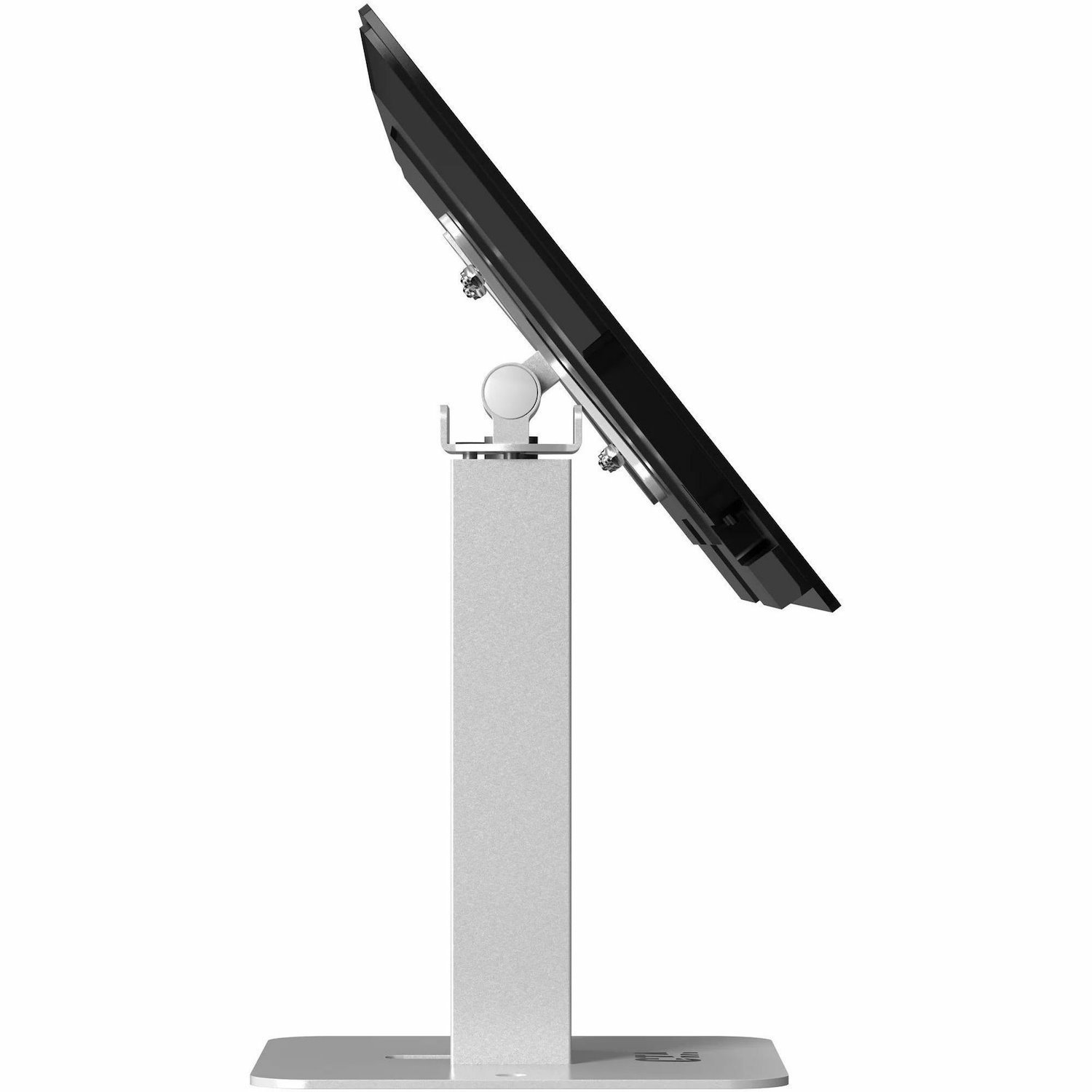 CTA Digital Desk Mount for Tablet, Display, Holder, Monitor, Enclosure, Kiosk - White - Landscape/Portrait