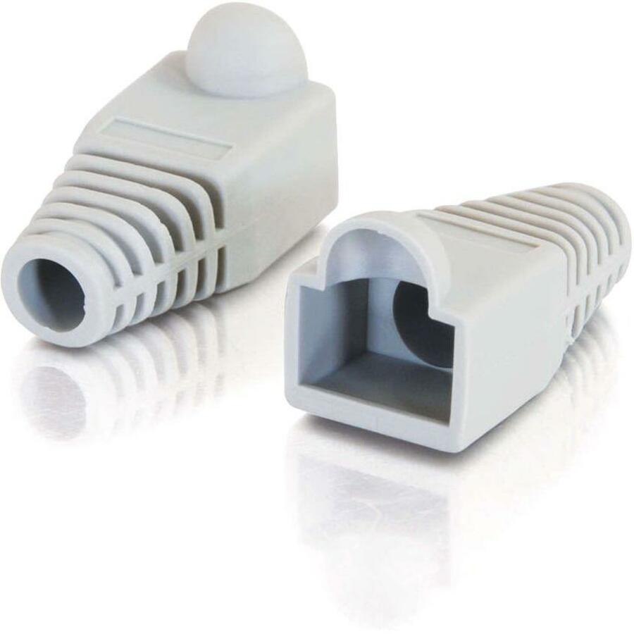C2G RJ45 Snagless Boot Cover 50-Pack - Gray (TAA Compliant)