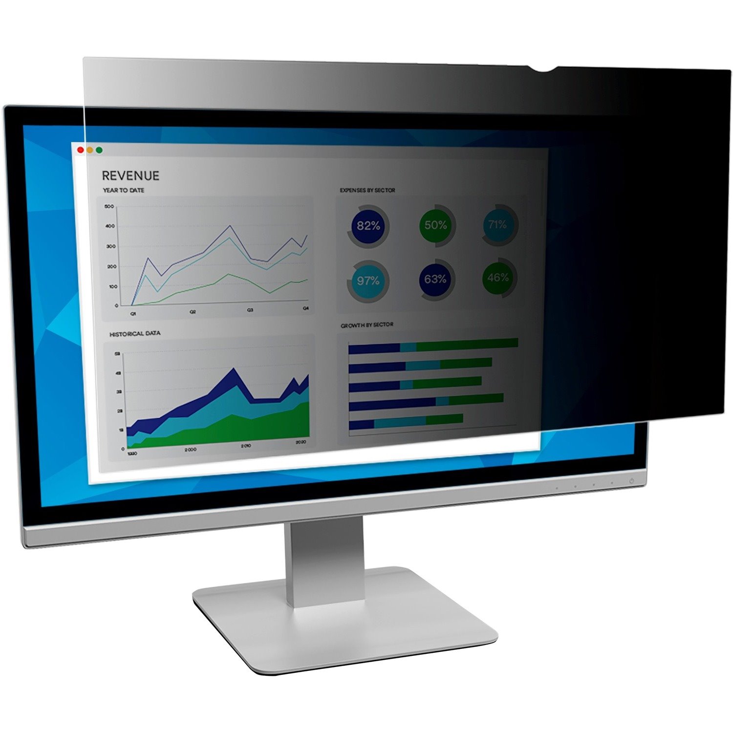 3M&trade; Privacy Filter for 23in Monitor, 16:9, PF230W9B