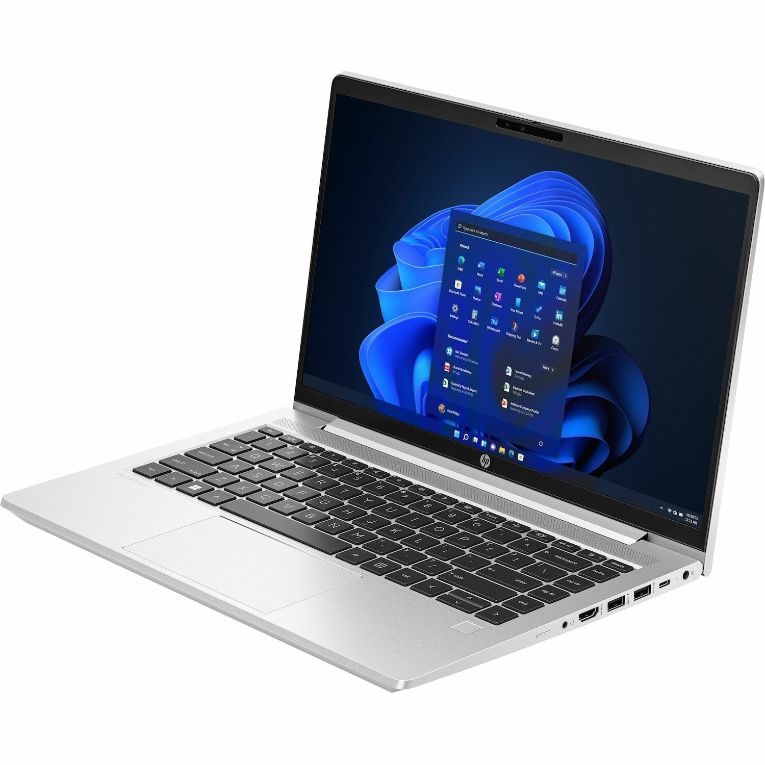 HP ProBook 445 G10 14" Touchscreen Notebook - Full HD - AMD Ryzen 5 7530U - 16 GB - 256 GB SSD - Pike Silver Aluminum