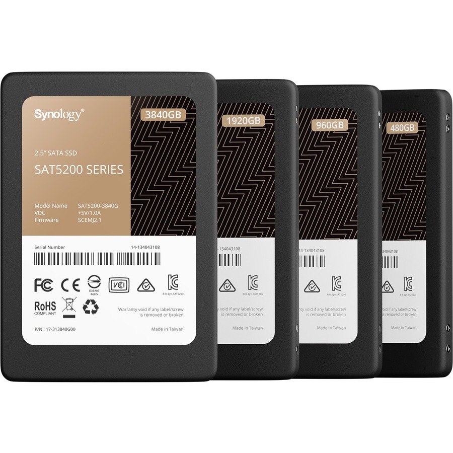 Synology SAT5200 SAT5200-3840G 3.84 TB Solid State Drive - 2.5" Internal - SATA (SATA/600)