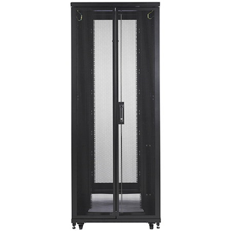 APC NetShelter SV, Server Rack Enclosure, 42U, Black, 2057H x 800W x 1060D mm, with Roof, Castors, Feet, 4 Brackets, Bottom and Side Panels