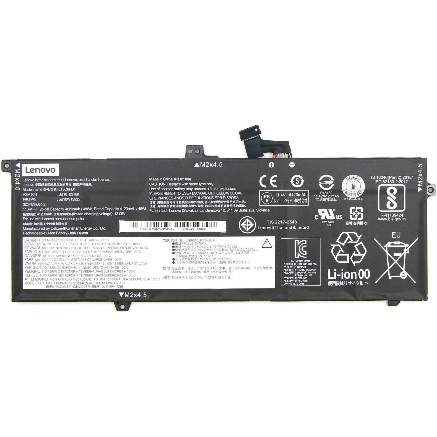 LENOVO DCG SOURCING L18C6PD1 Battery
