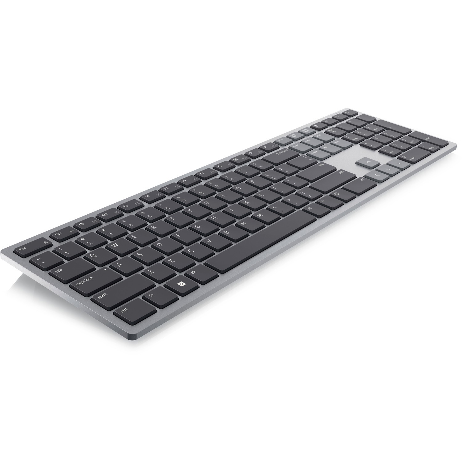 Dell KB700 Keyboard - Wireless Connectivity - Nordic, Pan-Nordic - QWERTY Layout - Titanium Grey, Grey