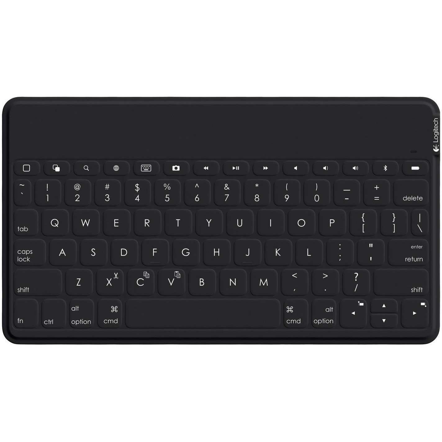 Logitech Keys-To-Go Keyboard - Wireless Connectivity - Italian - QWERTY Layout - Black