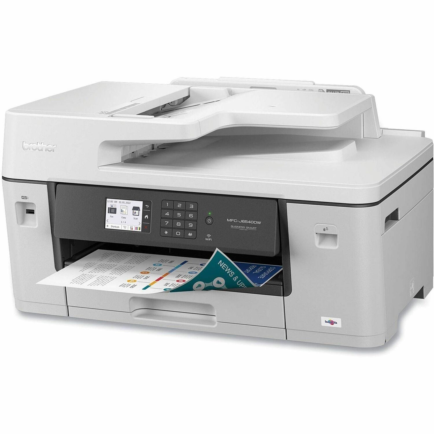 Brother MFC-J6540DW, A3 Business Inkjet Multi-Function Printer With Print Speeds Of 28PPM, Versatile Paper Handling Up To A3 And Efficient One-Touch Scanning
