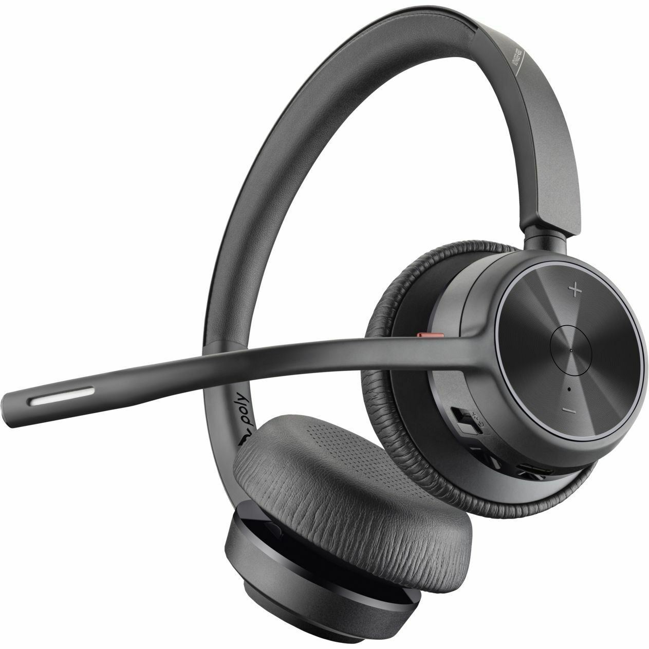 Poly Voyager 4300 UC 4320 Wireless On-ear, Over-the-head Stereo Headset - Black