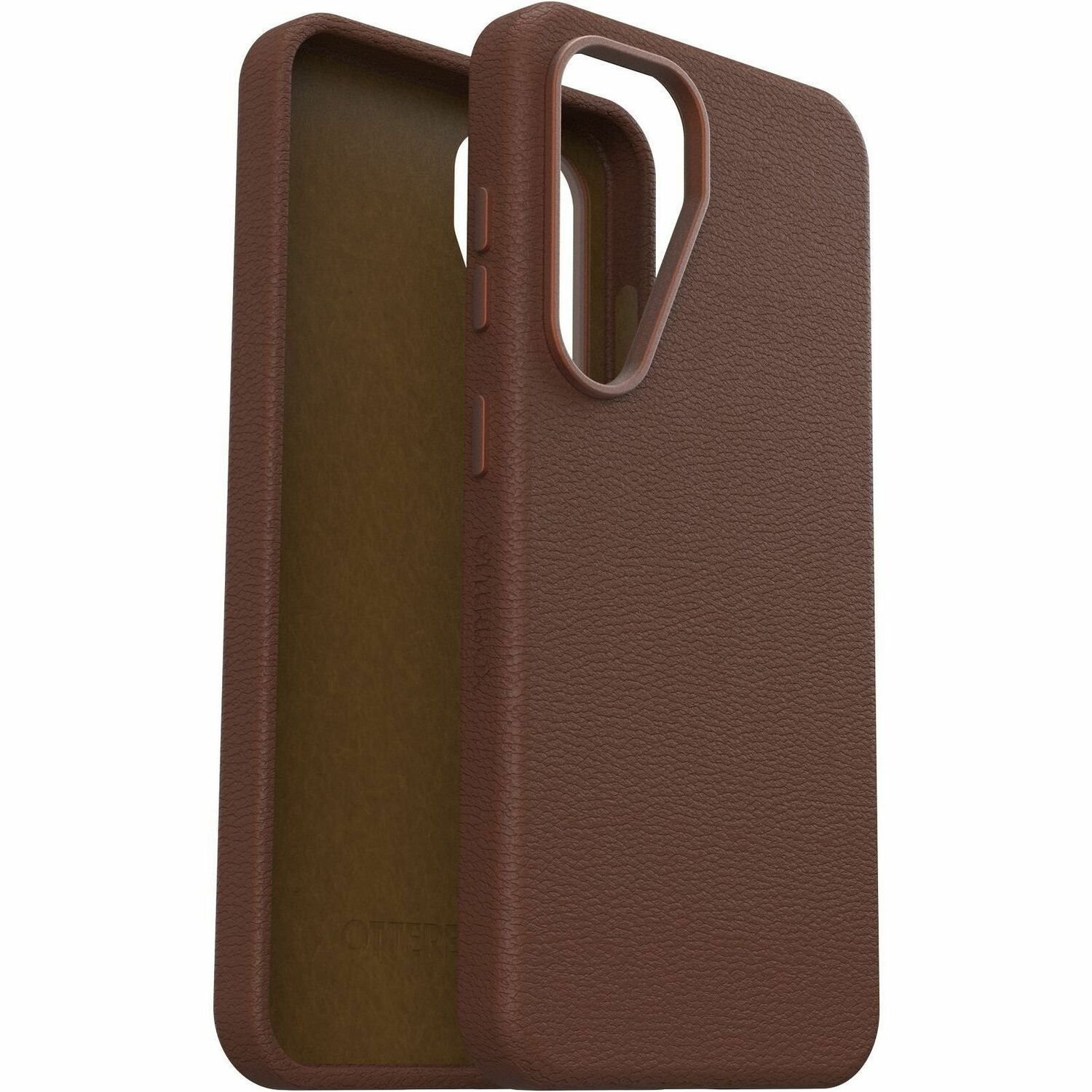 OtterBox Symmetry Case for Samsung Galaxy S25 Smartphone - Rich Adobe (Brown)