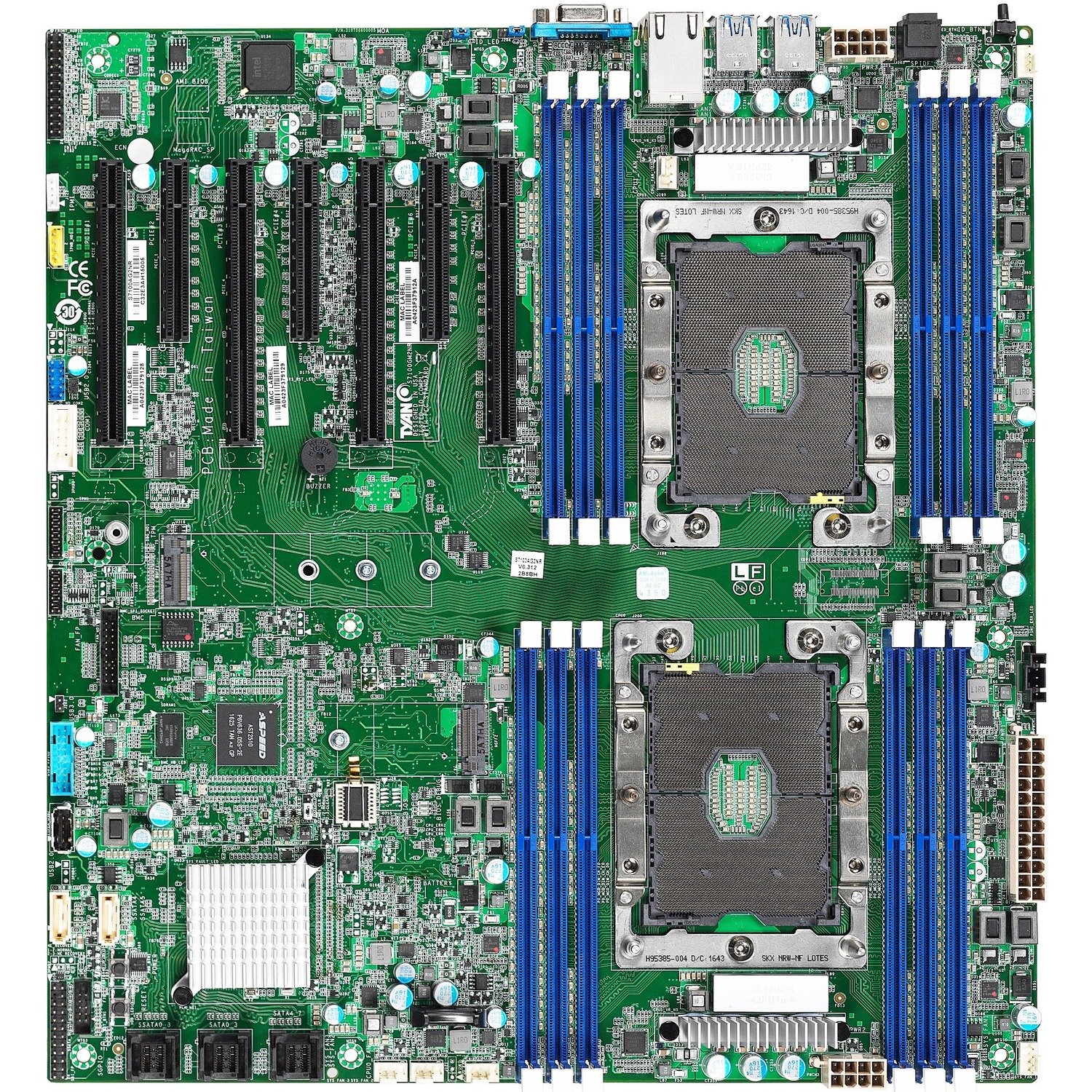 Tyan Tempest HX S7100 Workstation Motherboard - Intel C621 Chipset - Socket P LGA-3647 - SSI EEB