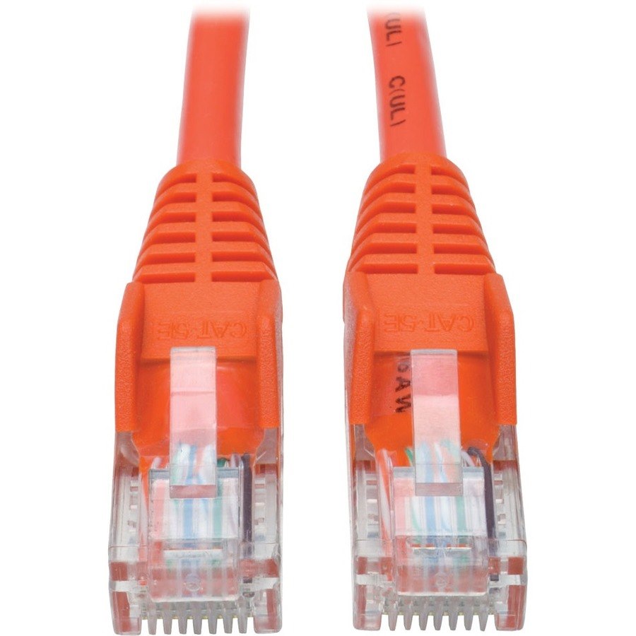 Eaton Tripp Lite Series Cat5e 350 MHz Snagless Molded (UTP) Ethernet Cable (RJ45 M/M), PoE - Orange, 6 ft. (1.83 m)