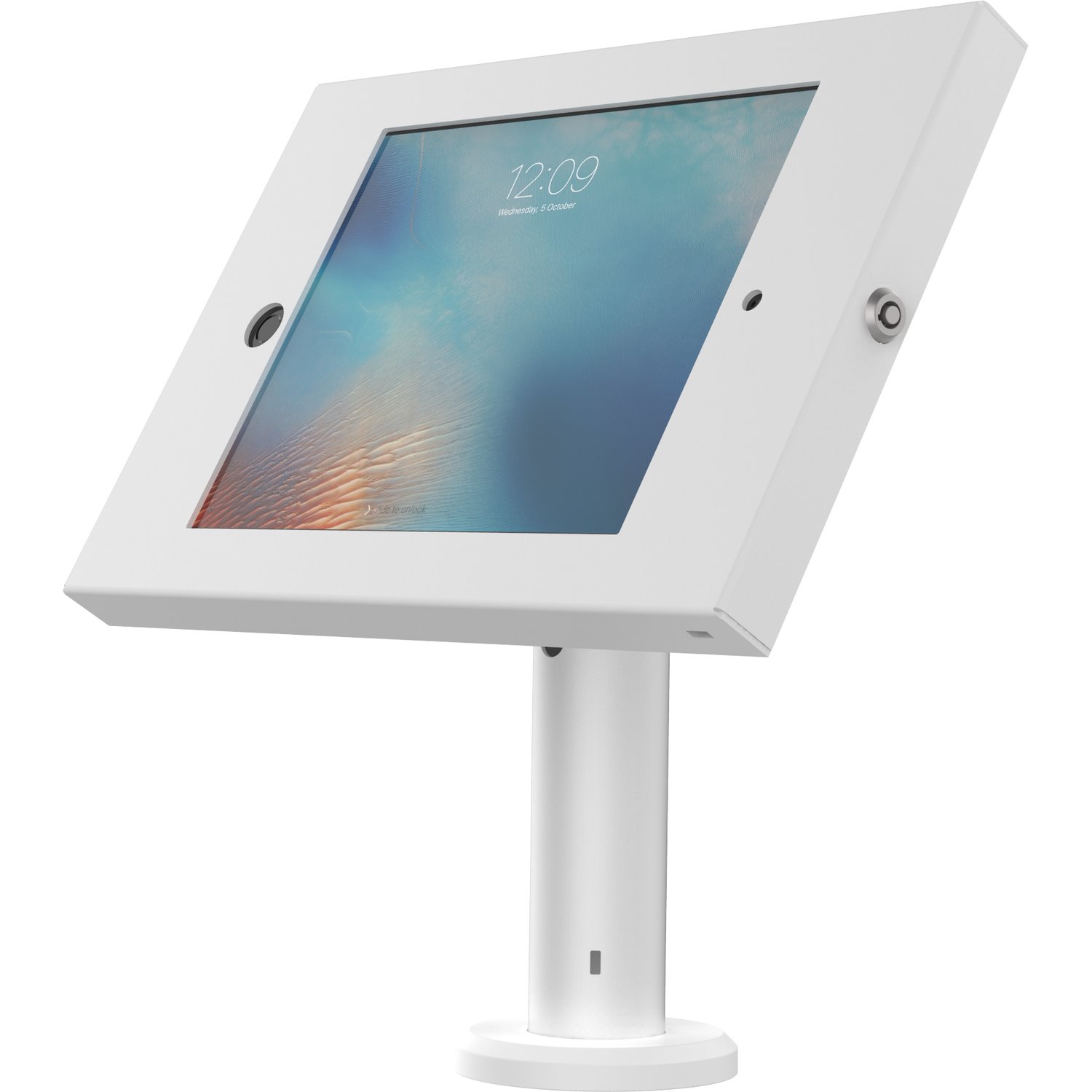 Compulocks VESA Tilting Kiosk Stand 8" with Cable Management White