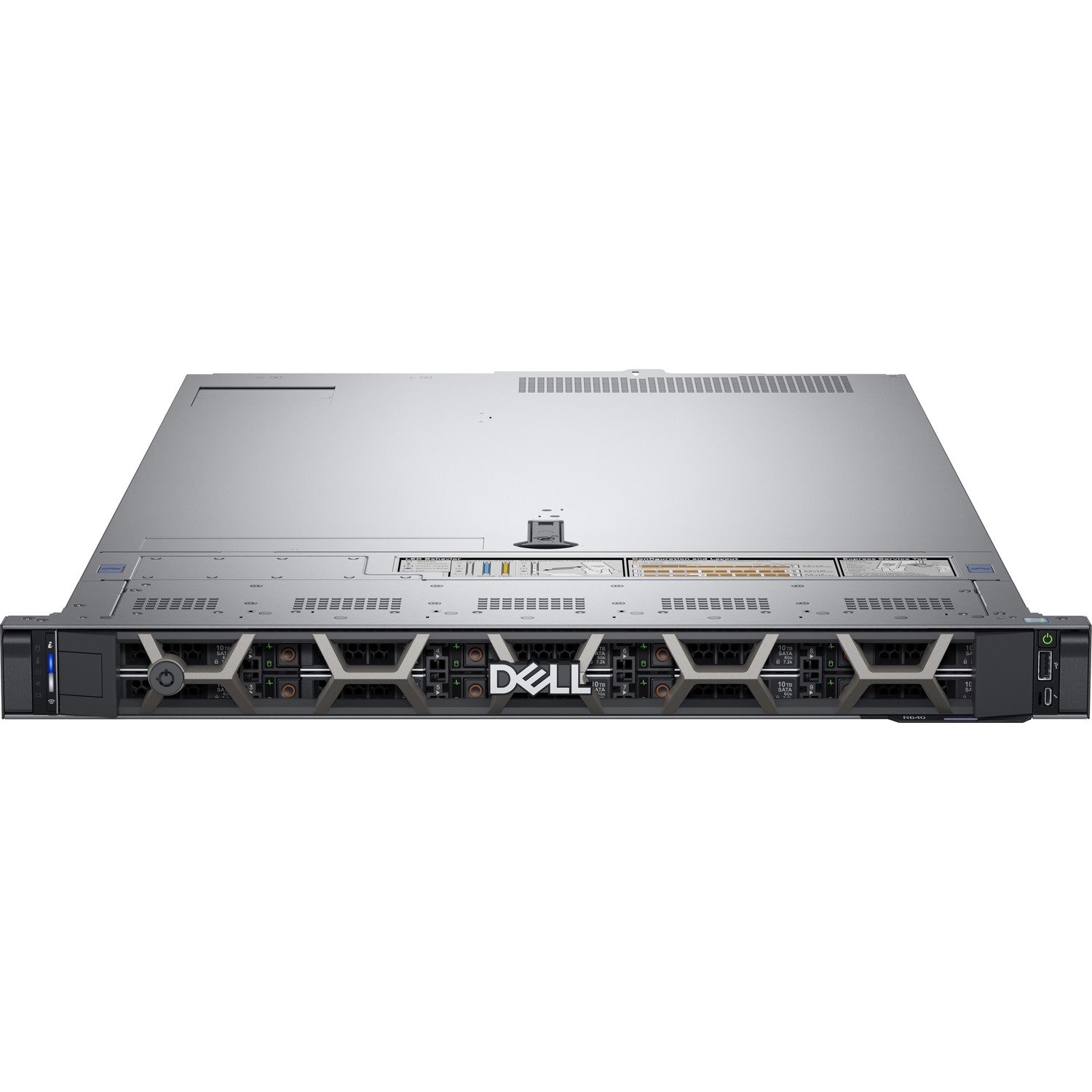 Dell EMC PowerEdge R640 1U Rack Server - Xeon Silver 4210 2.20 GHz - 16 GB RAM - 480 GB SSD - (1 x 480GB) SSD Configuration - 12Gb/s SAS, Serial ATA/600 Controller