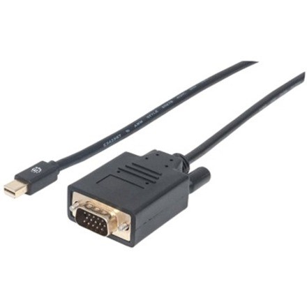 Manhattan 152167 Video Kabel Adapter 18 M Mini DisplayPort Vga (D-Sub) Zwart ** New Retail **