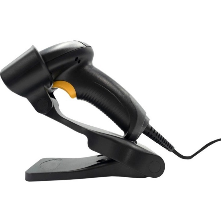 Star Micronics Handheld Wired Barcode Scanner - Cable Connectivity - 1D, 2D - Imager - USB - White - Stand Included - IP52, IP42