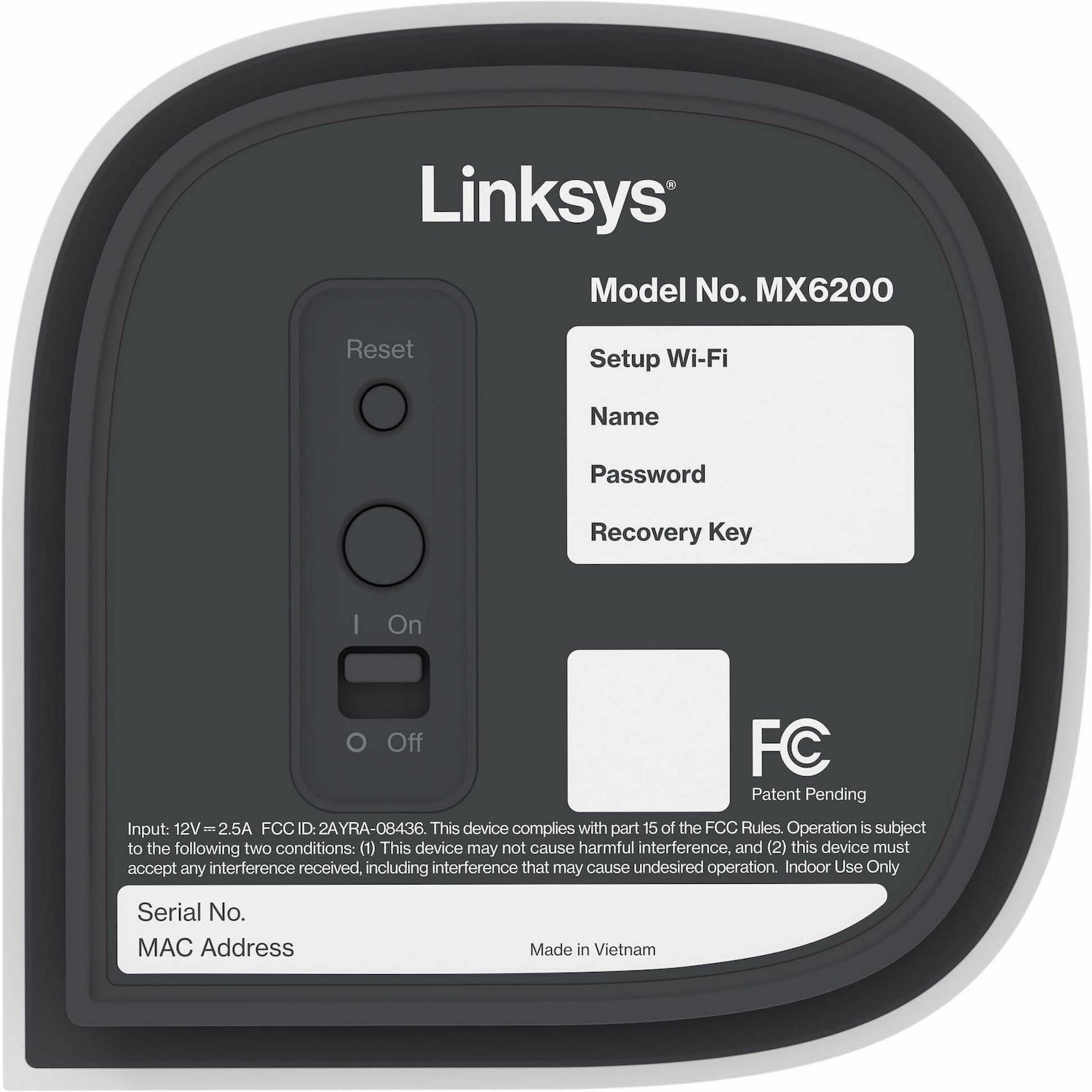 Linksys Velop Pro 6E MX6201 Wi-Fi 6E IEEE 802.11 a/b/g/n/ac/ax Ethernet Wireless Router