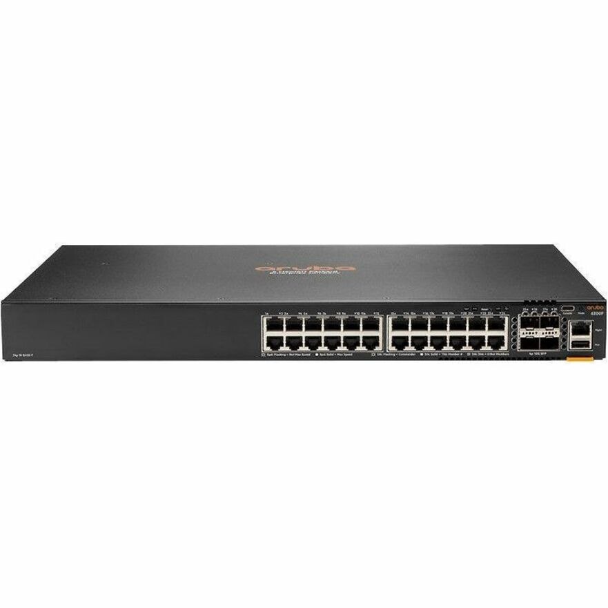 HPE CX 6200 CX6200F 24 Ports Manageable Ethernet Switch - Gigabit Ethernet, 10 Gigabit Ethernet - 10/100/1000Base-T, 10GBase-X